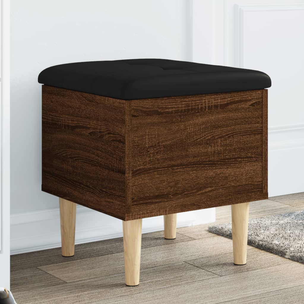 Sitzbank mit Stauraum Braun Eichen-Optik 42x42x46 cm - Pazzar.ch