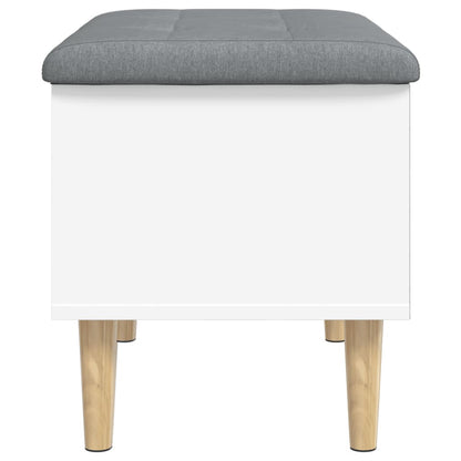 Sitzbank mit Stauraum Weiß 62x42x46 cm Holzwerkstoff - Pazzar.ch