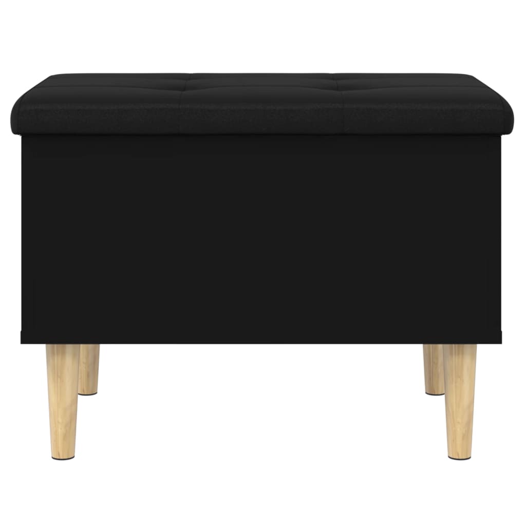 Sitzbank mit Stauraum Schwarz 62x42x46 cm Holzwerkstoff - Pazzar.ch