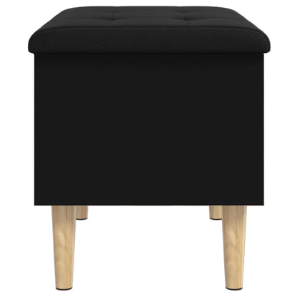 Sitzbank mit Stauraum Schwarz 62x42x46 cm Holzwerkstoff - Pazzar.ch