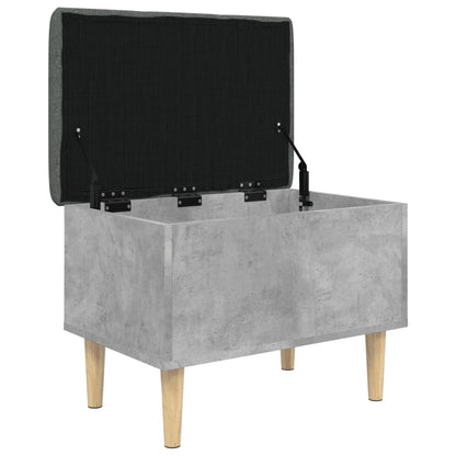 Sitzbank mit Stauraum Betongrau 62x42x46 cm Holzwerkstoff - Pazzar.ch