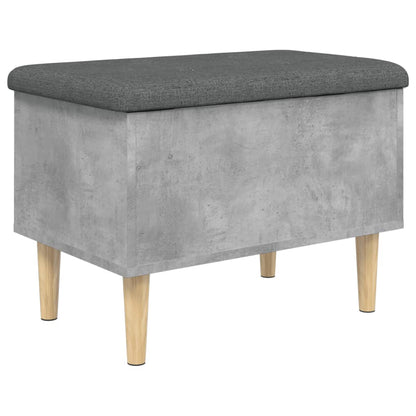Sitzbank mit Stauraum Betongrau 62x42x46 cm Holzwerkstoff - Pazzar.ch