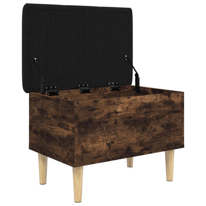 Sitzbank mit Stauraum Räuchereiche 62x42x46 cm Holzwerkstoff - Pazzar.ch