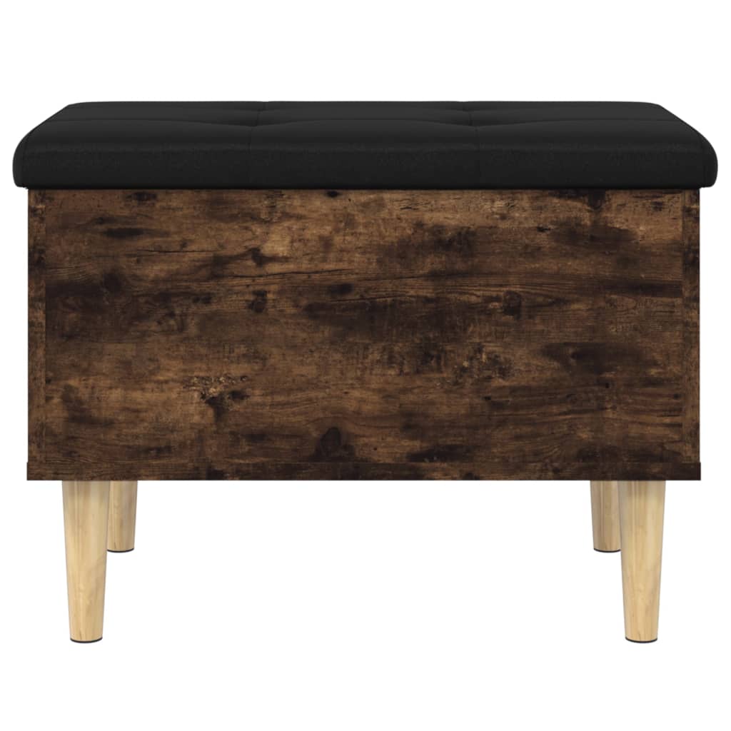 Sitzbank mit Stauraum Räuchereiche 62x42x46 cm Holzwerkstoff - Pazzar.ch