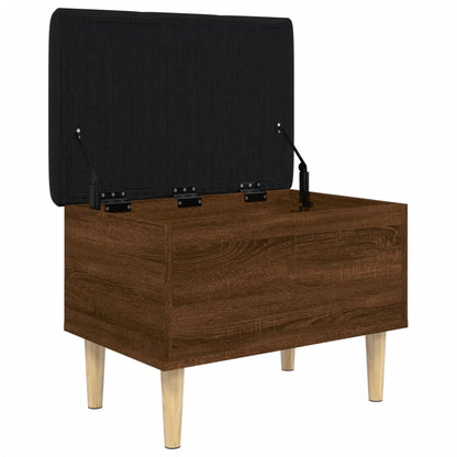 Sitzbank mit Stauraum Braun Eichen-Optik 62x42x46 cm - Pazzar.ch