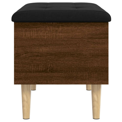 Sitzbank mit Stauraum Braun Eichen-Optik 62x42x46 cm - Pazzar.ch