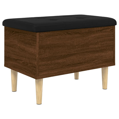 Sitzbank mit Stauraum Braun Eichen-Optik 62x42x46 cm - Pazzar.ch