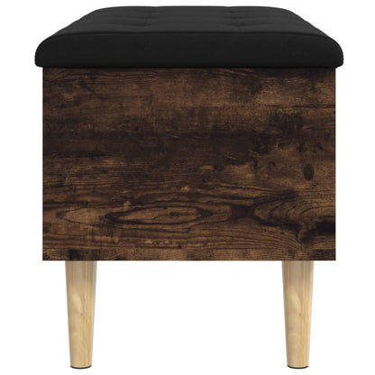 Sitzbank mit Stauraum Räuchereiche 82x42x46 cm Holzwerkstoff - Pazzar.ch