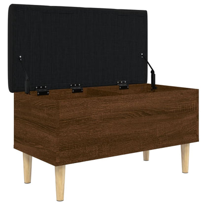 Sitzbank mit Stauraum Braun Eichen-Optik 82x42x46 cm - Pazzar.ch