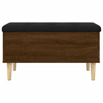 Sitzbank mit Stauraum Braun Eichen-Optik 82x42x46 cm - Pazzar.ch