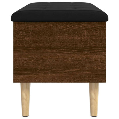 Sitzbank mit Stauraum Braun Eichen-Optik 82x42x46 cm - Pazzar.ch