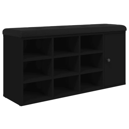 Schuhbank Schwarz 102x32x50 cm Holzwerkstoff - Pazzar.ch