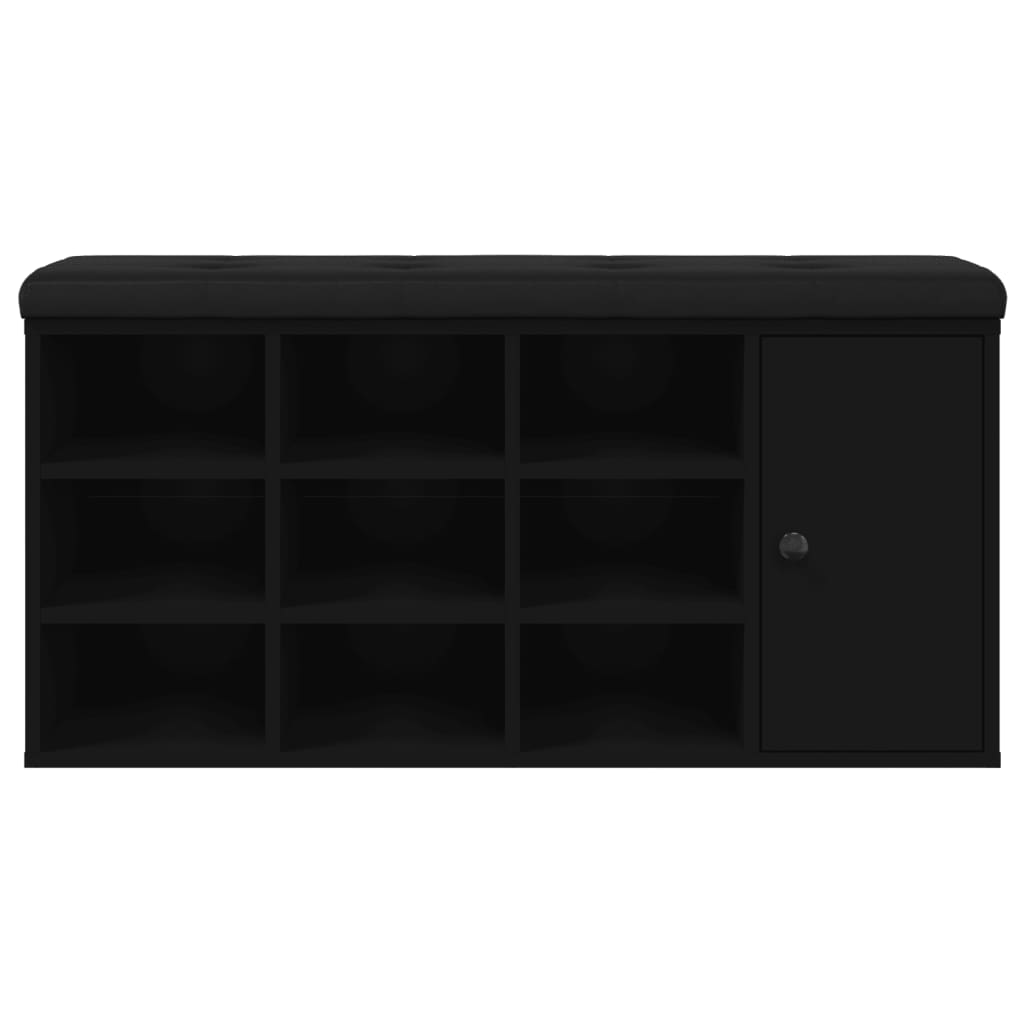 Schuhbank Schwarz 102x32x50 cm Holzwerkstoff - Pazzar.ch
