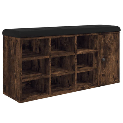 Schuhbank Räuchereiche 102x32x50 cm Holzwerkstoff - Pazzar.ch