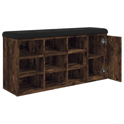 Schuhbank Räuchereiche 102x32x50 cm Holzwerkstoff - Pazzar.ch