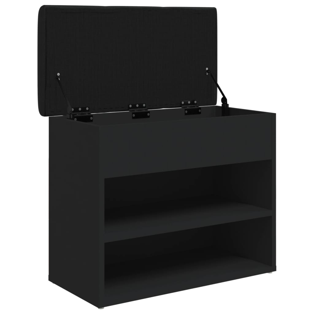 Schuhbank Schwarz 62x32x50 cm Holzwerkstoff - Pazzar.ch