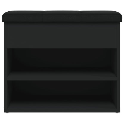 Schuhbank Schwarz 62x32x50 cm Holzwerkstoff - Pazzar.ch