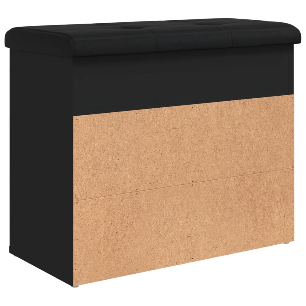 Schuhbank Schwarz 62x32x50 cm Holzwerkstoff - Pazzar.ch