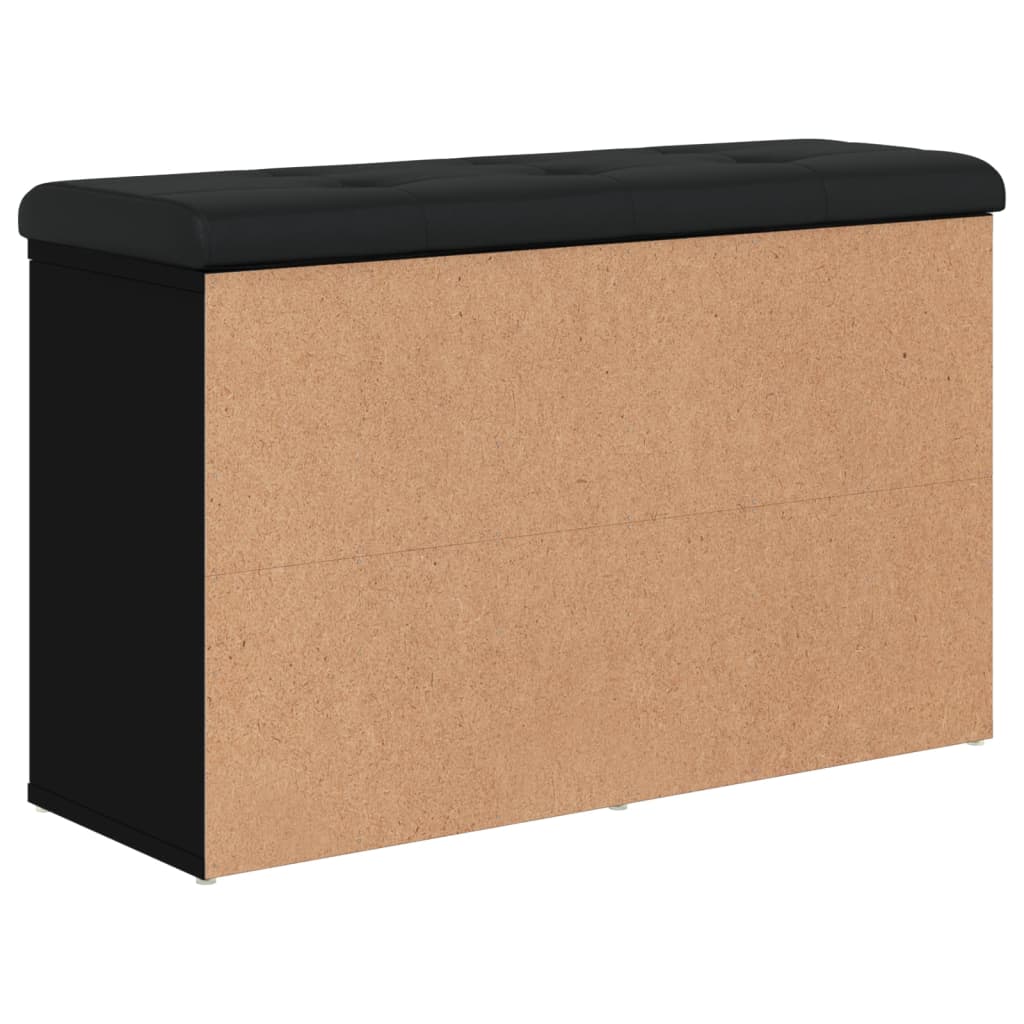 Schuhbank Schwarz 82x32x50 cm Holzwerkstoff - Pazzar.ch