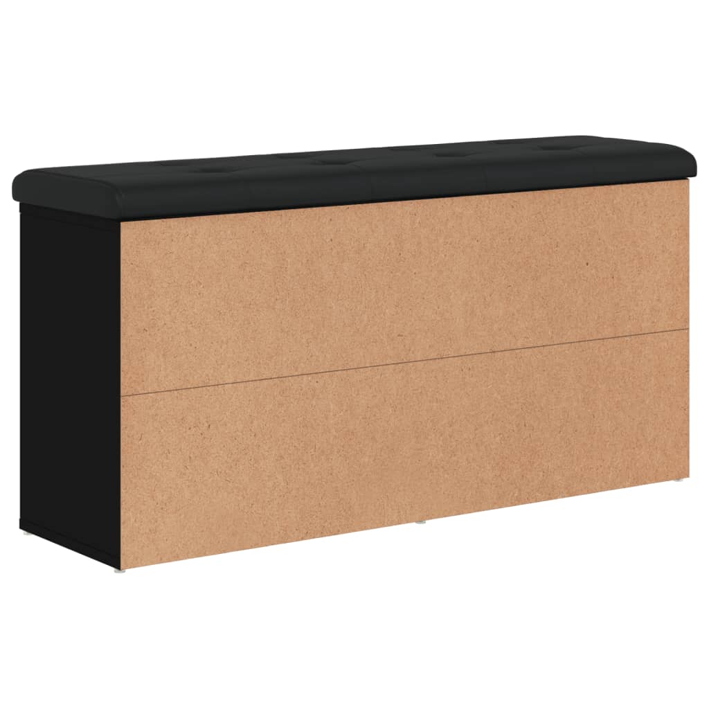 Schuhbank Schwarz 102x32x50 cm Holzwerkstoff - Pazzar.ch