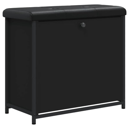 Schuhbank mit Klappe Schwarz 62x32x56 cm - Pazzar.ch