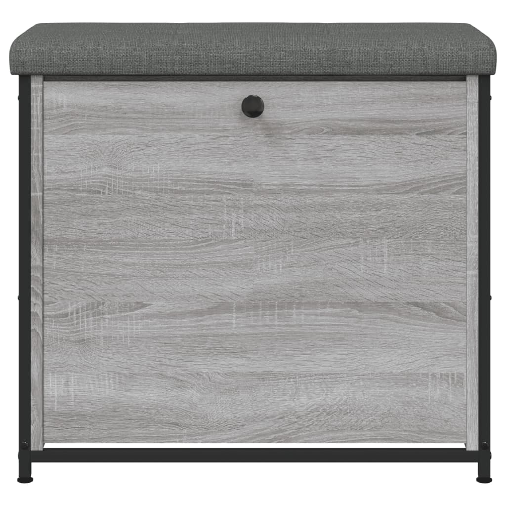 Schuhbank mit Klappe Grau Sonoma 62x32x56 cm - Pazzar.ch