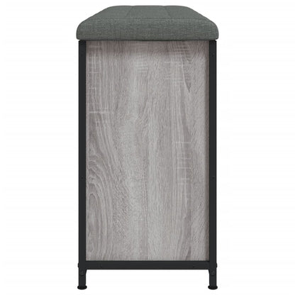 Schuhbank mit Klappe Grau Sonoma 102x32x56 cm - Pazzar.ch