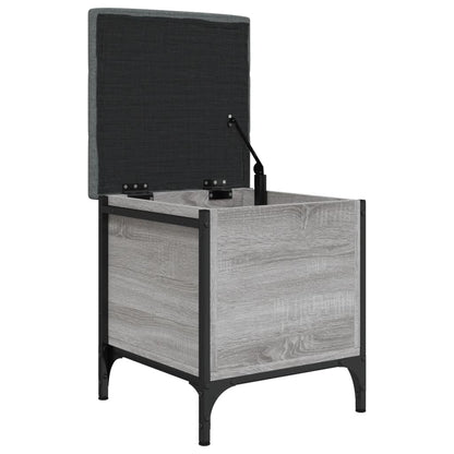 Sitzbank mit Stauraum Grau Sonoma 42x42x45 cm Holzwerkstoff - Pazzar.ch