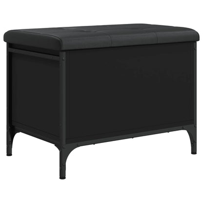 Sitzbank mit Stauraum Schwarz 62x42x45 cm Holzwerkstoff - Pazzar.ch