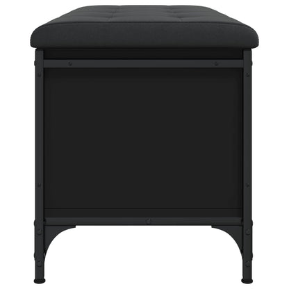 Sitzbank mit Stauraum Schwarz 82x42x45 cm Holzwerkstoff - Pazzar.ch