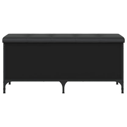 Sitzbank mit Stauraum Schwarz 102x42x45 cm Holzwerkstoff - Pazzar.ch