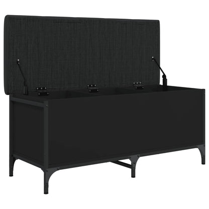 Sitzbank mit Stauraum Schwarz 102x42x45 cm Holzwerkstoff - Pazzar.ch