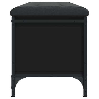 Sitzbank mit Stauraum Schwarz 102x42x45 cm Holzwerkstoff - Pazzar.ch