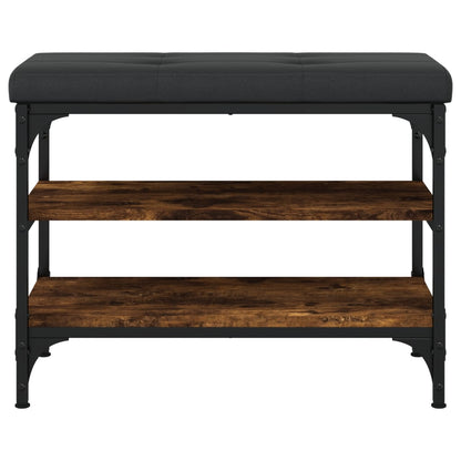 Schuhbank Räuchereiche 62x32x47 cm Holzwerkstoff - Pazzar.ch