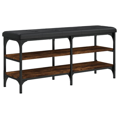 Schuhbank Räuchereiche 102x32x47 cm Holzwerkstoff - Pazzar.ch
