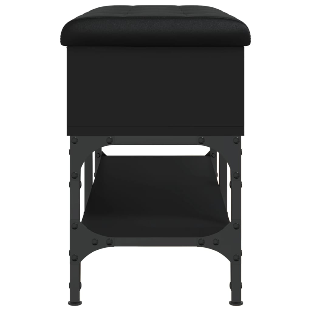 Schuhbank Schwarz 82x32x45 cm Holzwerkstoff - Pazzar.ch