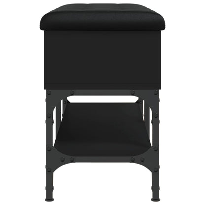 Schuhbank Schwarz 82x32x45 cm Holzwerkstoff - Pazzar.ch