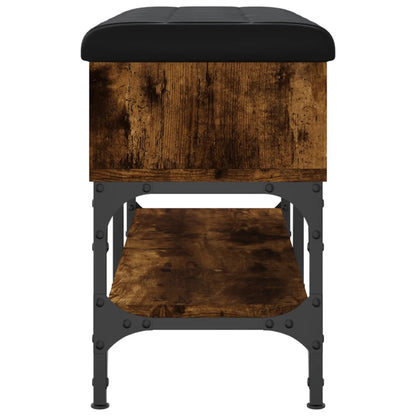 Schuhbank Räuchereiche 82x32x45 cm Holzwerkstoff - Pazzar.ch