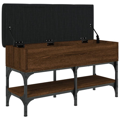 Schuhbank Braun Eichen-Optik 82x32x45 cm Holzwerkstoff - Pazzar.ch