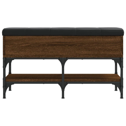 Schuhbank Braun Eichen-Optik 82x32x45 cm Holzwerkstoff - Pazzar.ch