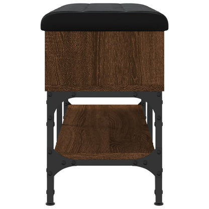 Schuhbank Braun Eichen-Optik 82x32x45 cm Holzwerkstoff - Pazzar.ch