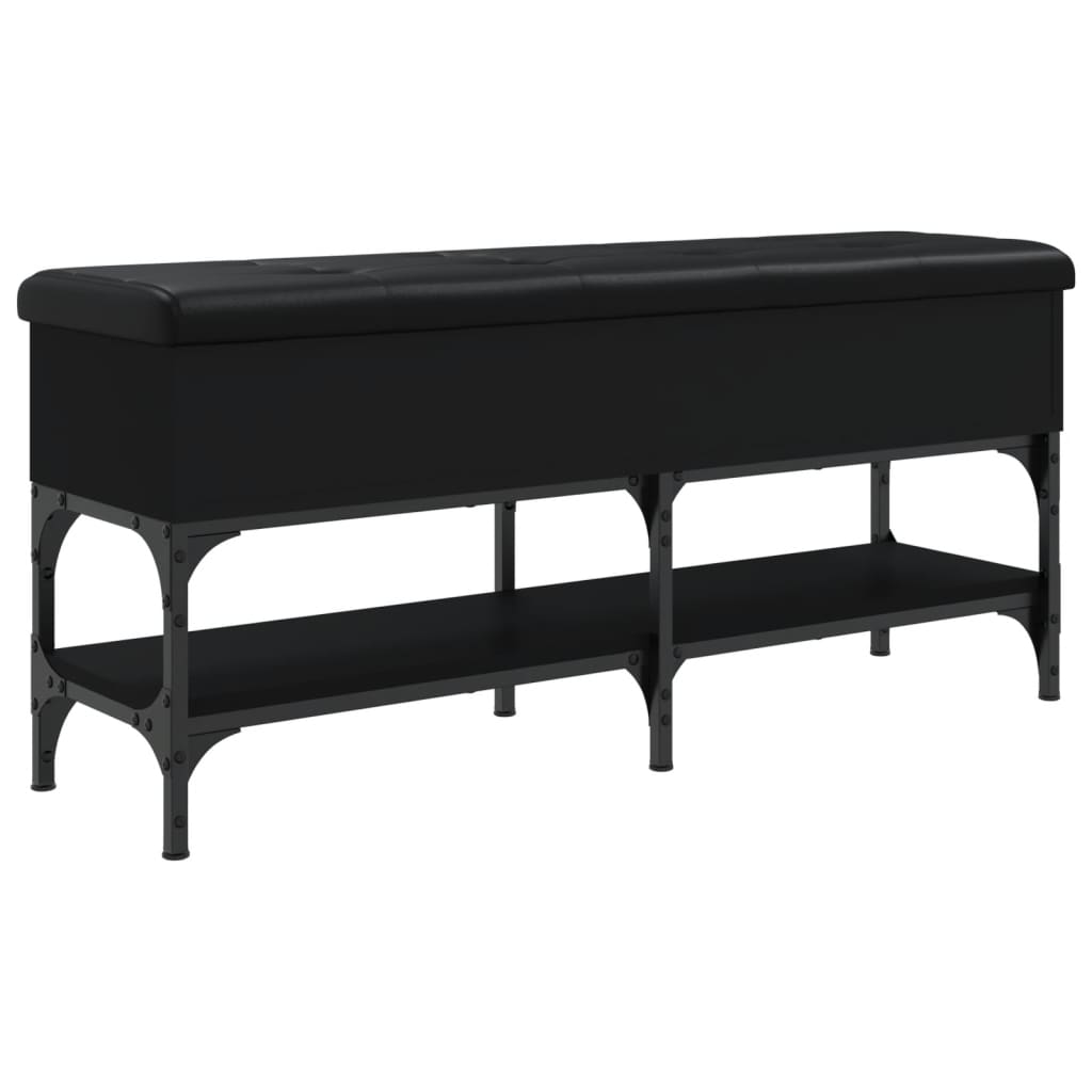 Schuhbank Schwarz 102x32x45 cm Holzwerkstoff - Pazzar.ch