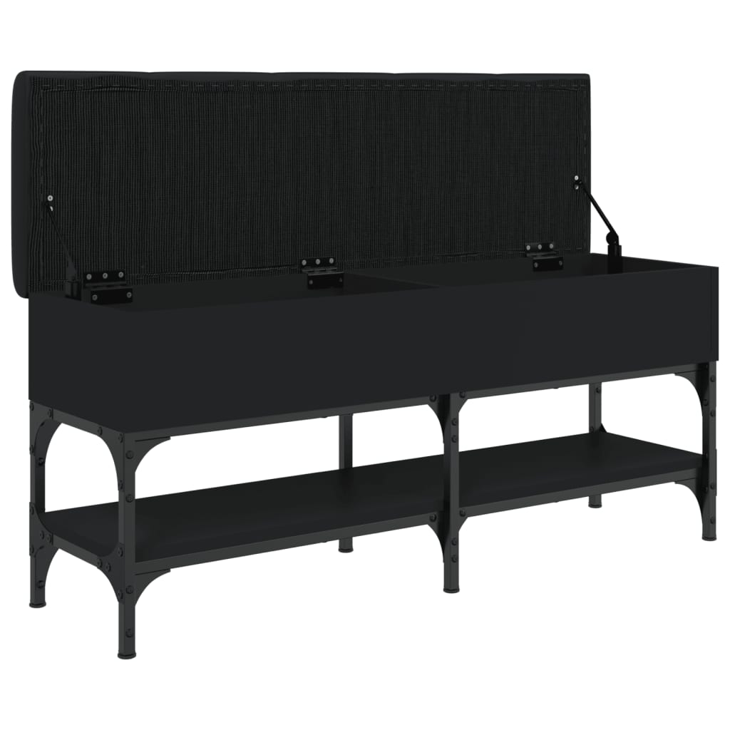 Schuhbank Schwarz 102x32x45 cm Holzwerkstoff - Pazzar.ch
