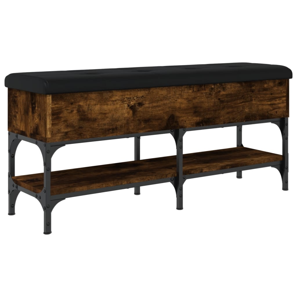 Schuhbank Räuchereiche 102x32x45 cm Holzwerkstoff - Pazzar.ch