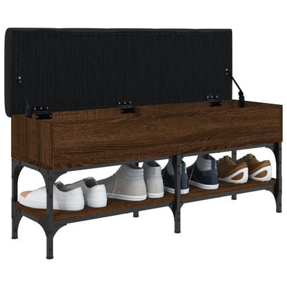 Schuhbank Braun Eichen-Optik 102x32x45 cm Holzwerkstoff - Pazzar.ch