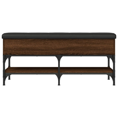 Schuhbank Braun Eichen-Optik 102x32x45 cm Holzwerkstoff - Pazzar.ch