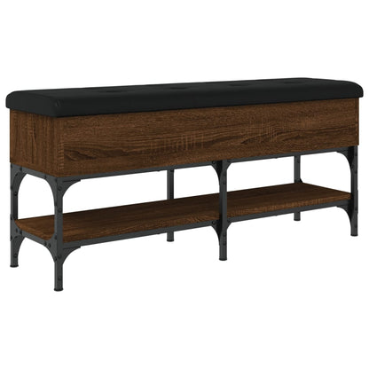 Schuhbank Braun Eichen-Optik 102x32x45 cm Holzwerkstoff - Pazzar.ch