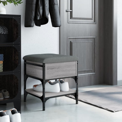 Schuhbank Grau Sonoma 42x42x45 cm Holzwerkstoff - Pazzar.ch