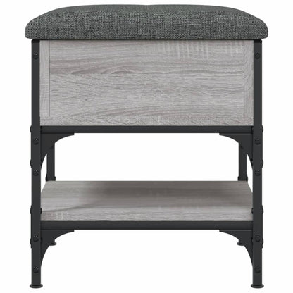 Schuhbank Grau Sonoma 42x42x45 cm Holzwerkstoff - Pazzar.ch
