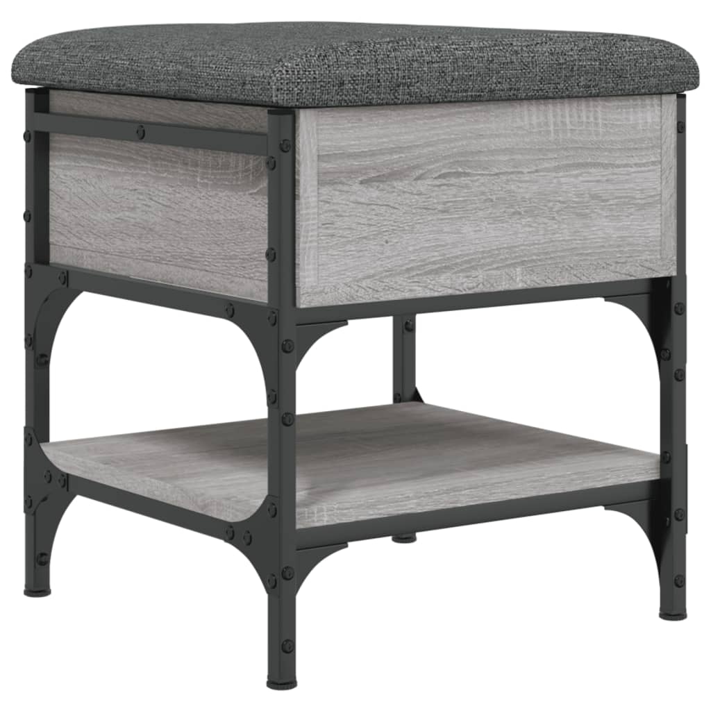 Schuhbank Grau Sonoma 42x42x45 cm Holzwerkstoff - Pazzar.ch